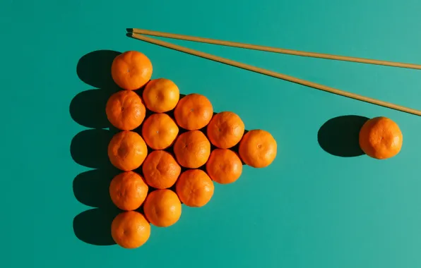Food, oranges, Billiards, tangerines