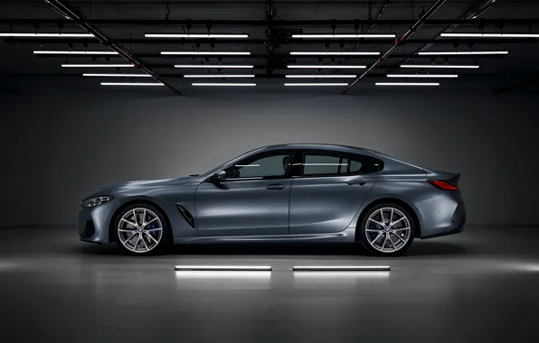 Picture background, lamp, coupe, BMW, side, Gran Coupe, 8-Series, 2019