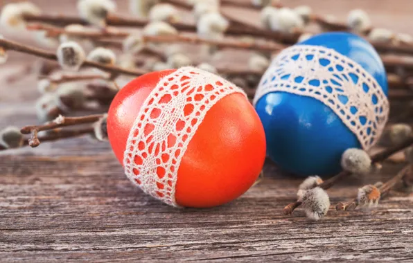 Holiday, eggs, Easter, lace, Verba