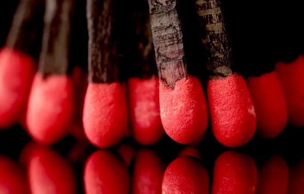 Macro, background, matches