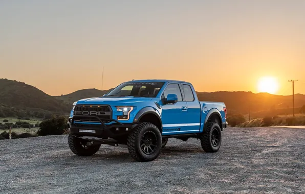 Sunset, Ford, Raptor, pickup, F-150, Hennessey, 2019, VelociRaptor V8