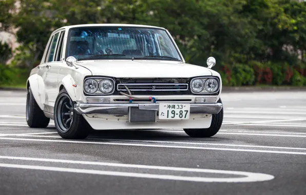 Auto, White, Machine, Classic, Nissan, Nissan, Car, 2000