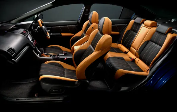 Interior, leather, Subaru, chairs, WRX, salon, STI, Subaru