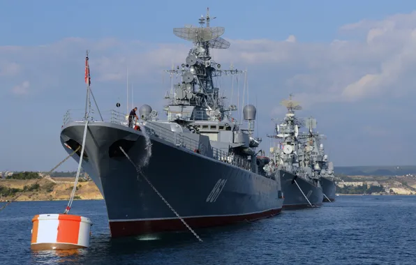 Ships, Navy, Combat, on the roads, &quot;Moscow&quot;, Sevastopol, The Black Sea Fleet, &quot;okay&quot;