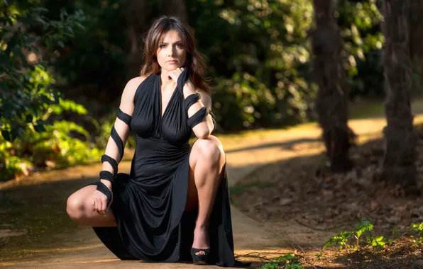 Picture look, pose, dress, legs
