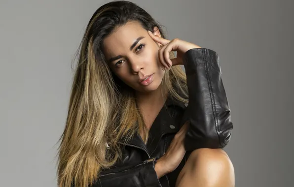 Look, sexy, hair, jacket, beauty, Andreina Gamez