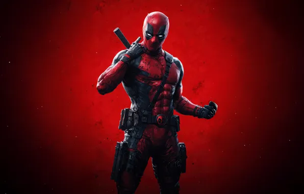 Picture Deadpool, pose, badass