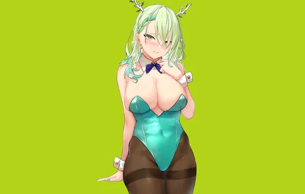 Picture girl, boobs, anime, pretty, blonde, babe, Kobayashi, Dragon girl