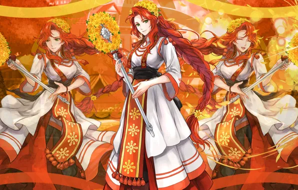 Girl, red, Fire Emblem