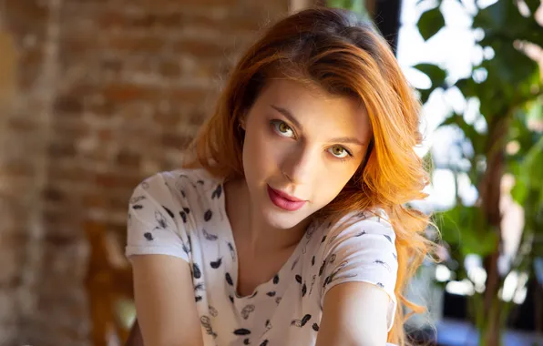 Long hair, model, awesome, redhead, gorgeous, photoshoot, posing, closeup