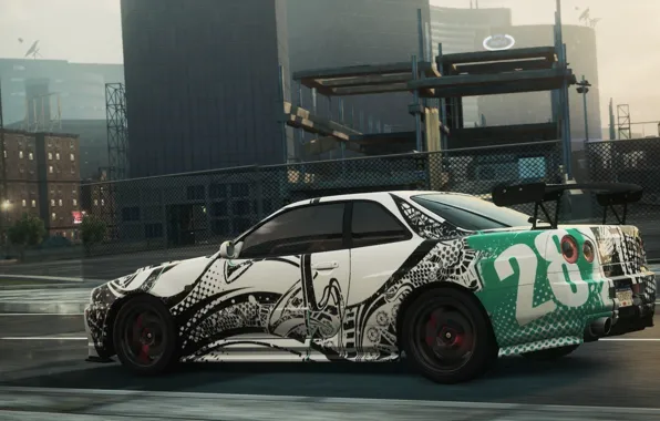 Nissan, 2012, Need for Speed, nfs, Urban, Skyline, Most Wanted, NSF