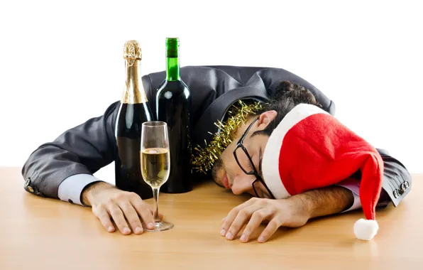 Red, mood, holiday, wine, glass, bottle, new year, glasses