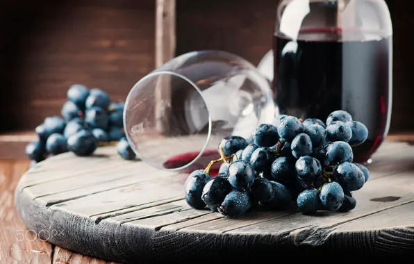 Berries, wine, glass, food, grapes, drink