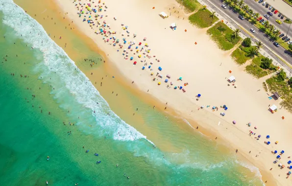 Sea, beach, stay, shore, vacation, Brazil, Rio de Janeiro, Barra da Tijuca