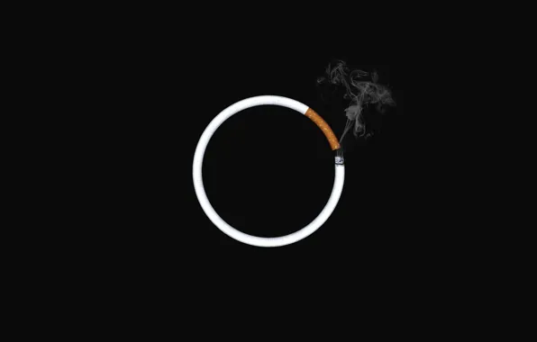 Picture smoke, round, cigarette