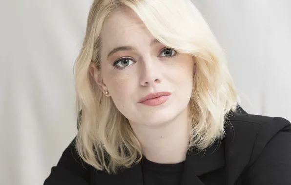 Look, Blonde, Face, Eyes, Actress, Blonde, Emma Stone, Face