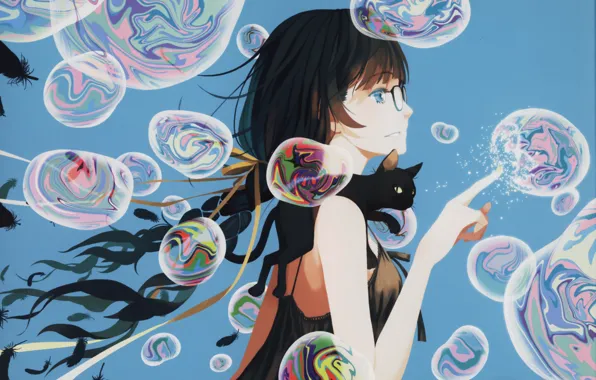 Monogatari and Tsubasa Hanekawa iPhone 4 640x960 wallpaper