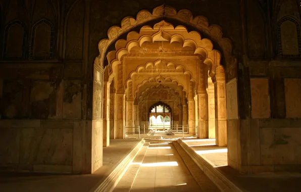 India, Delhi, arcade, Red-Fort, Diwan-e-Khas
