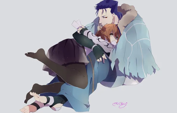 Girl, magic, anime, art, guy, Fate/Grand Order