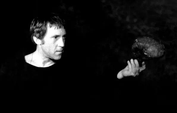 Picture Black, Skull, Moscow, Actor, USSR, Vysotsky, Theatre, Hamlet