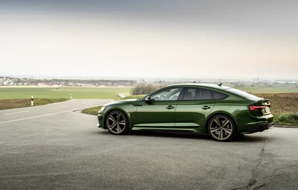 Audi, green, in profile, RS 5, 2020, RS5 Sportback