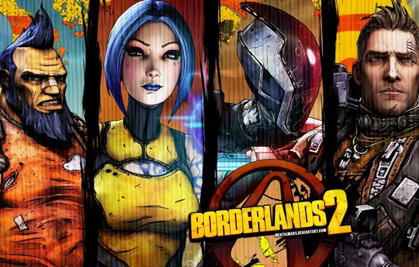 Art, Game, Borderland 2, characters.
