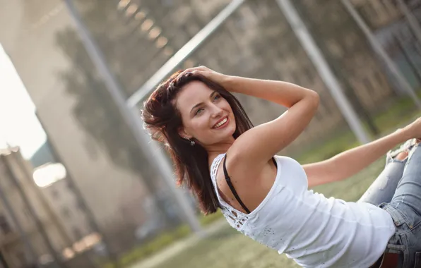 Picture summer, girl, smile, mood, hair, Lena