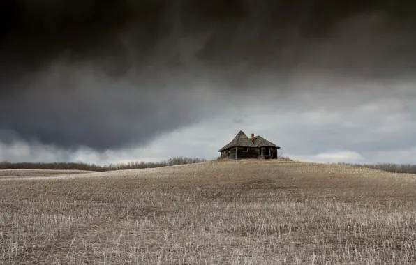 Field, the sky, home