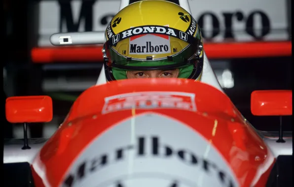 Download wallpaper McLaren, USA, Phoenix, Ayrton Senna, Formula One