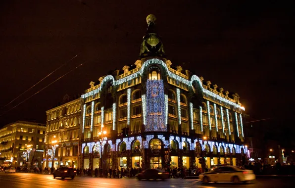 Picture night, Saint Petersburg, house singer