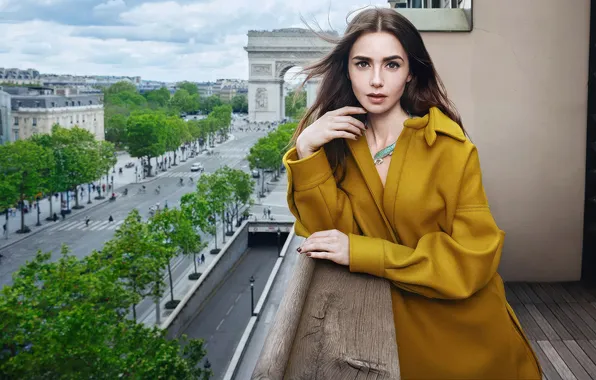 Look, girl, pose, photo, hair, makeup, beauty, coat