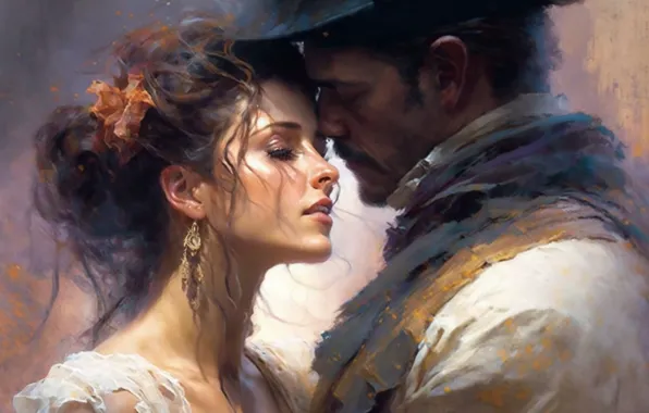 Girl, love, passion, woman, pair, male, strokes, beloved