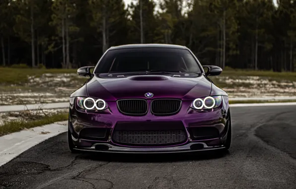 Wallpaper BMW, Purple, E92, Face, Sight images for desktop, section bmw ...