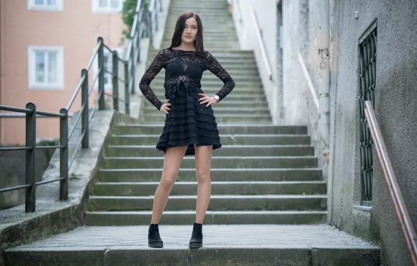 Picture girl, pose, dress