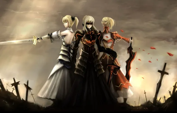 Sword, Fate Stay Night, armor, anime, ken, blade, warrior, manga