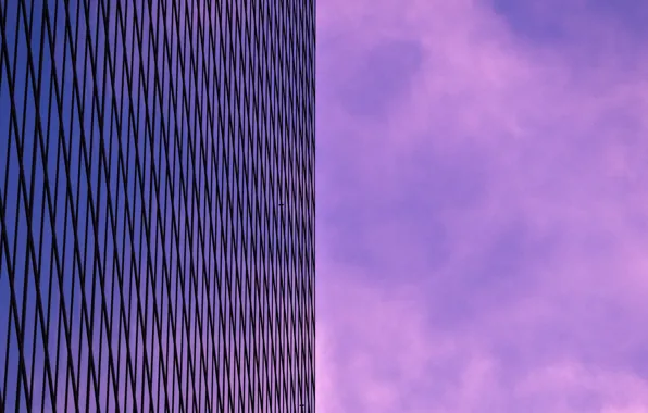 Picture the sky, the building, minimalism