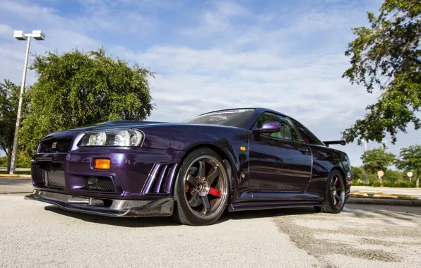 Nissan, skyline, gtr, carbon, r34