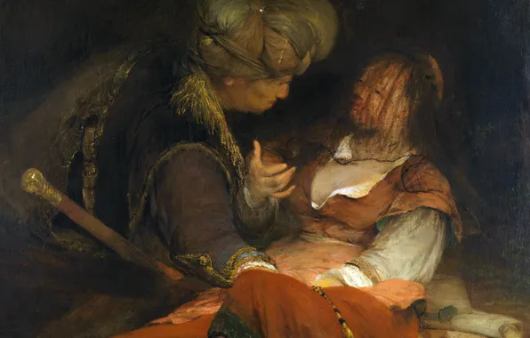 Picture picture, mythology, Art de Gelder, Judah and Tamar