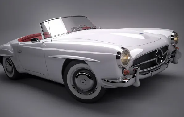 Picture background, convertible, Car, Mercedes 190SL