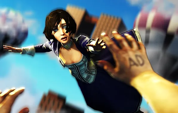 Hands, Colombia, BioShock Infinite, Elizabeth, Booker, the day