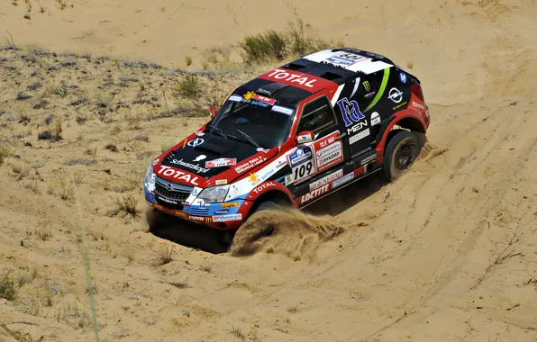 Picture Sand, Race, Opel, rally, Dakar, Dakar, SUV