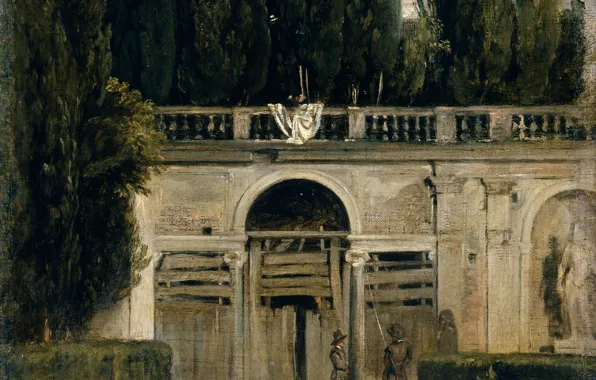 Picture, genre, Diego Velazquez, Villa Medici in Rome