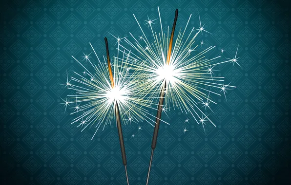 Minimalism, Lights, Christmas, Background, New year, Sparks, Holiday, Sparklers