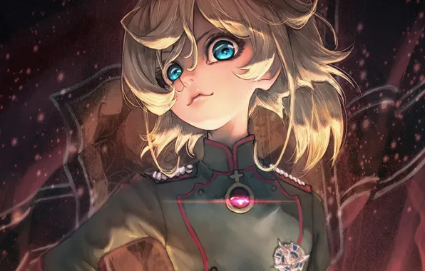 Picture anime, art, Youjo Senki, Tanya Degurechaff