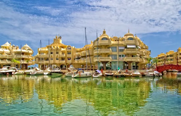 Picture home, yacht, Spain, Andalusia, the Puerto Marina, Benalmádena