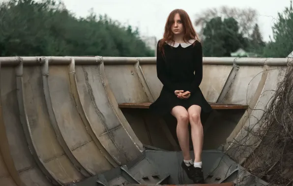 Picture girl, dress, legs, Alexandrov Ilya
