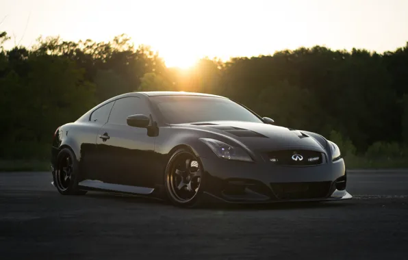 Infiniti, black, coupe, G37