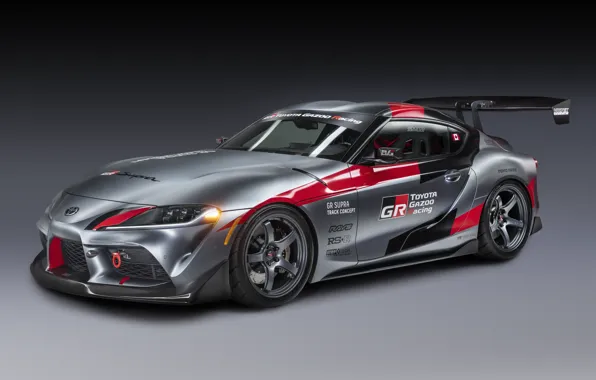Auto, grey, background, coupe, Toyota, 2020, GR Supra Track Concept