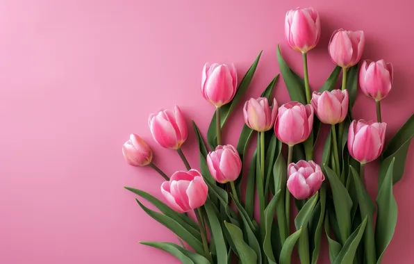 Flowers, holiday, bouquet, spring, tulips, March 8, AI art, universal holiday background