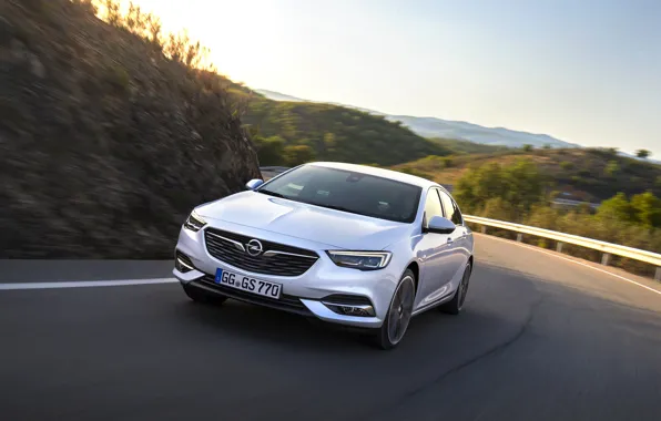 Road, white, Insignia, Opel, Insignia Grand Sport